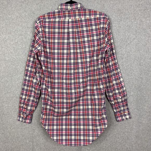 Sid Mashburn Shirt Mens S Multicolor Plaid Long Sleeve Button Down - Picture 4 of 9